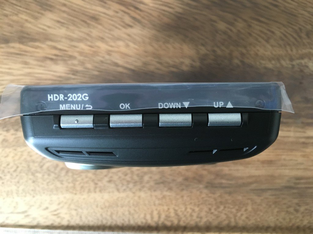ドライブレコーダー】コムテック HDR-202Gの操作ボタン