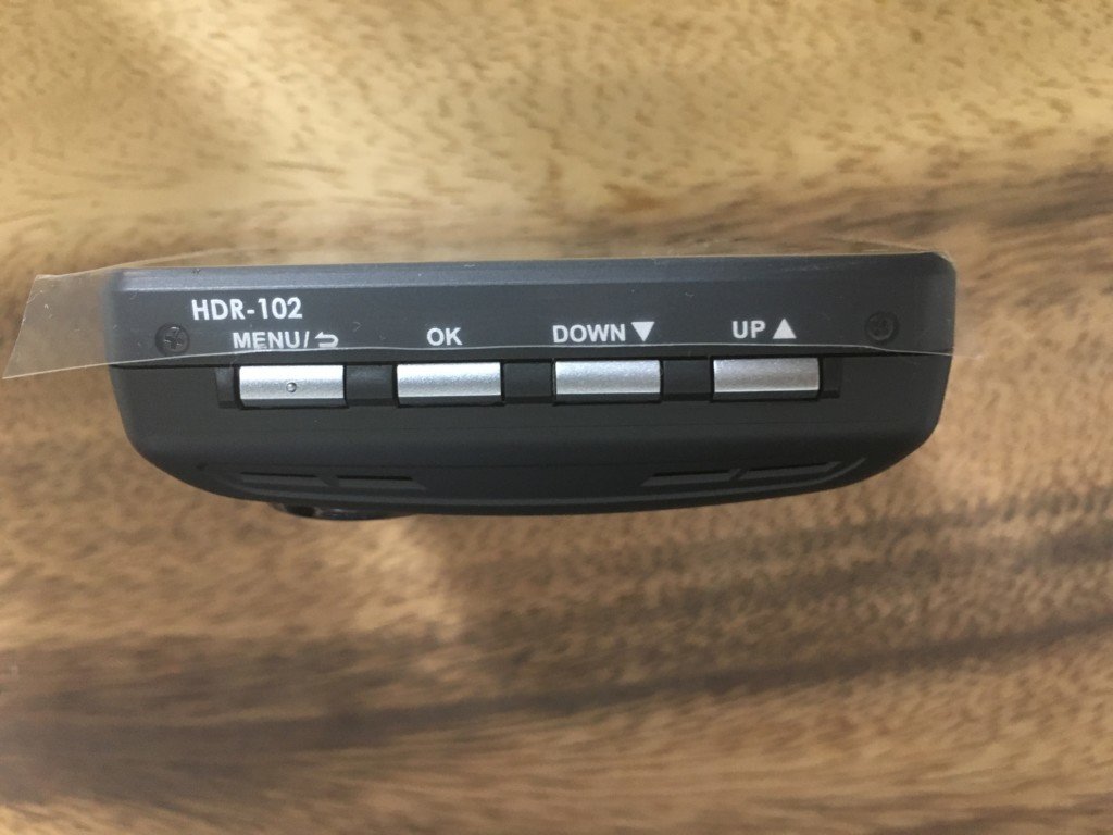 【レビュー｜ドライブレコーダー】コムテック HDR-102のボタン